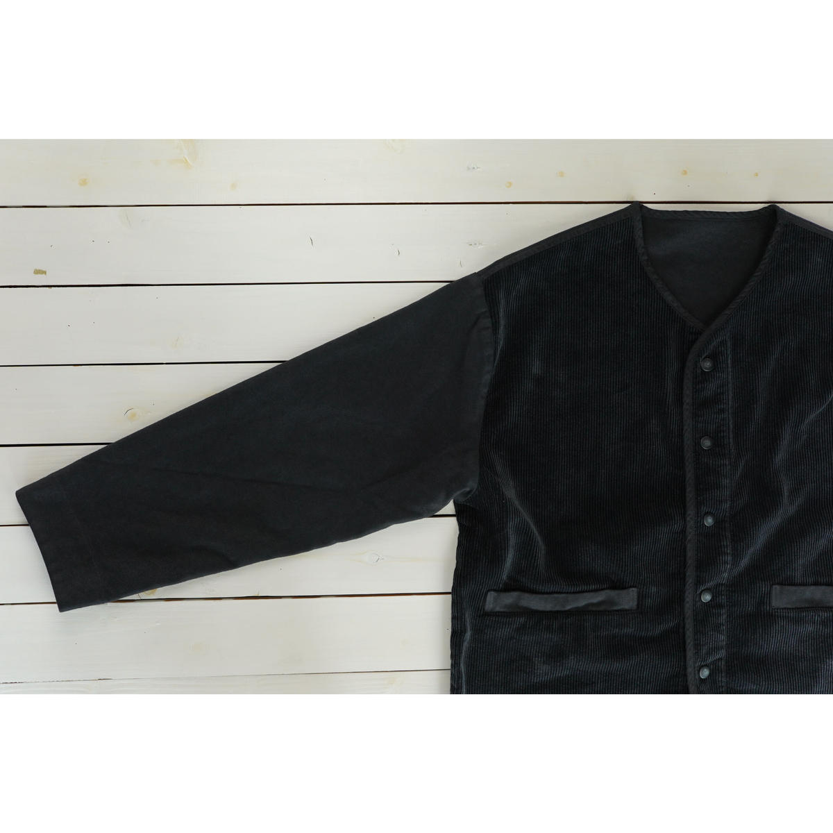 Porter Classic, CORDUROY MOLESKIN HYBRID CARDIGAN