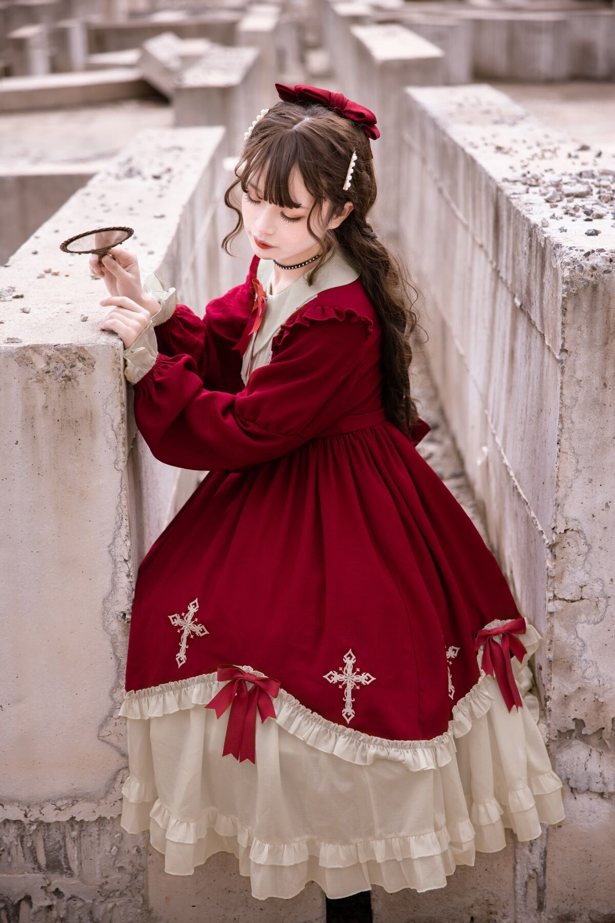 LoveHerHome フロントフリルリボンドーリーワンピース 621 | 可愛い服
