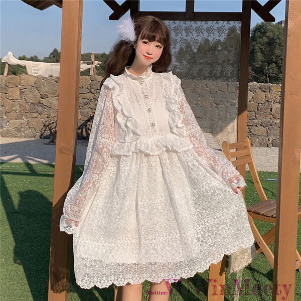 Onepiece レースのワンピース 533 可愛い服量産型服通販24cm