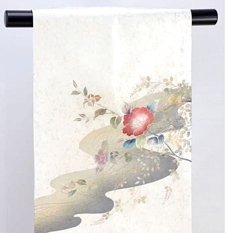 日本代理店正規品 【好一】クリーム地に3Dの花 六通 すこやかガード