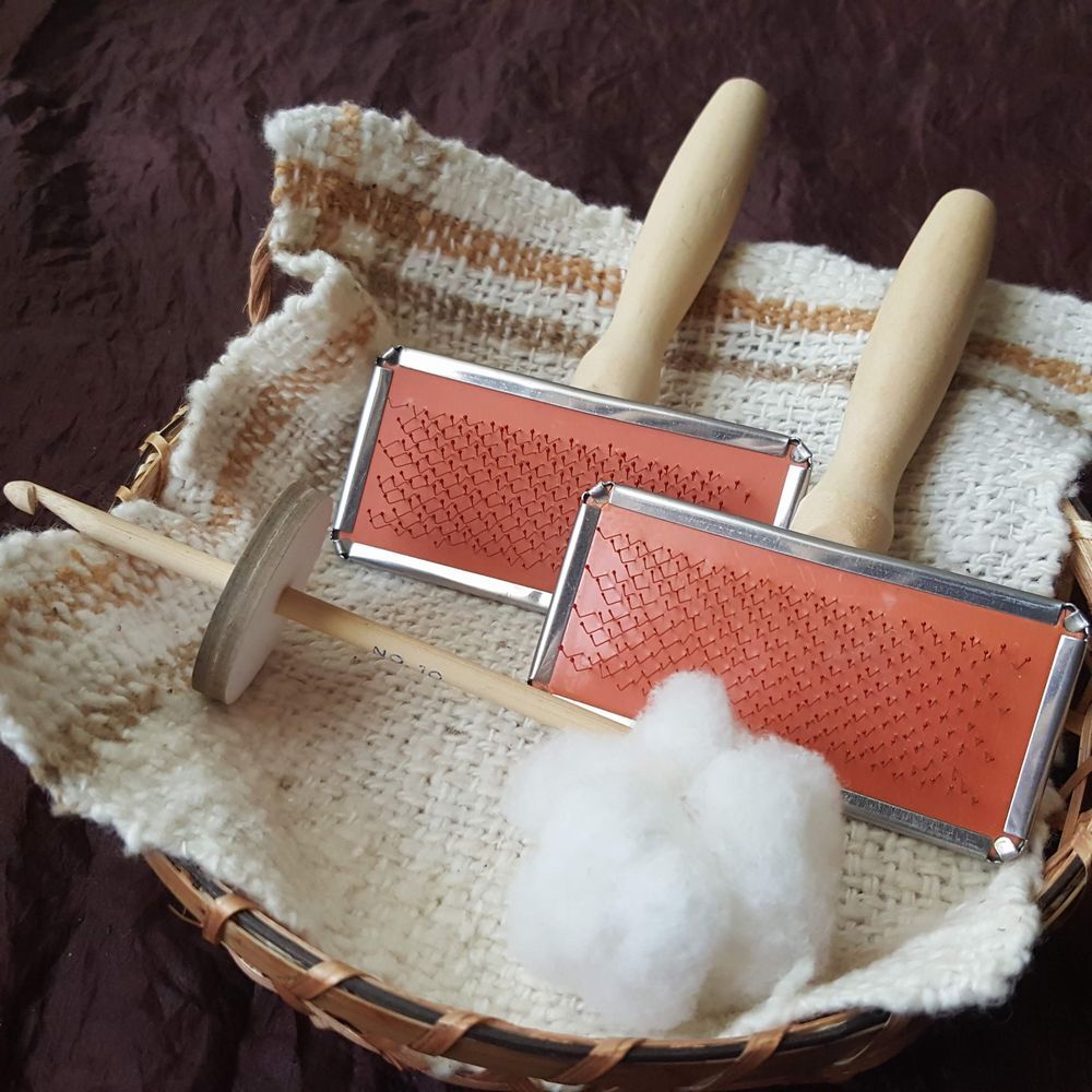 綿の実ひとつから糸を紡ぐ簡易キット・ブラシ版 解説動画あり わたいとや 綿の実ひとつから糸を紡ぐ簡易キット・ブラシ版 解説動画あり わたいとや