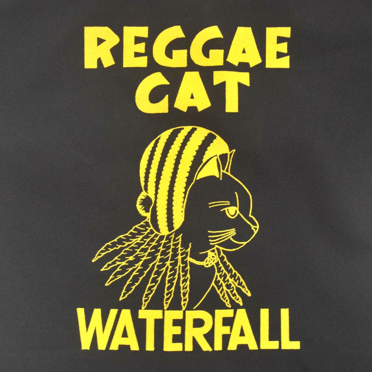 猫レゲエ 猫ツアートートバック レコードバッグ ブラック F Waterfallオリジナ