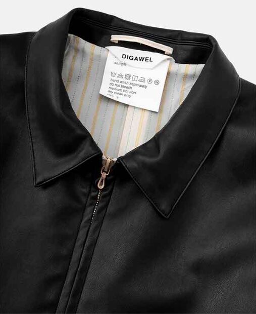 DIGAWEL Synthetic Leather Half Coat【BLACK】 | w...