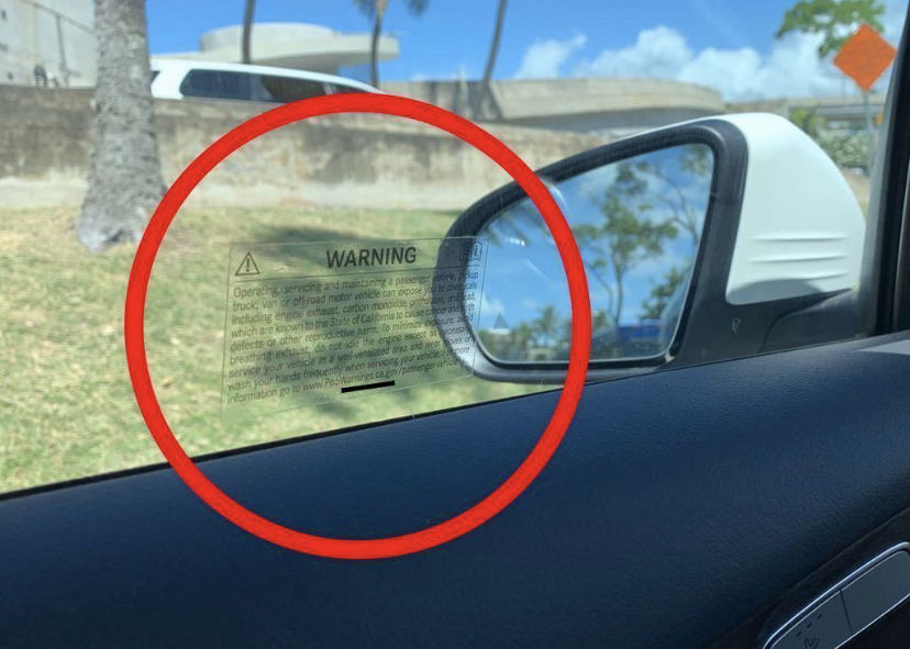 MercedesBenz 純正 US P65 WARNINGS ステッカー Welt A...