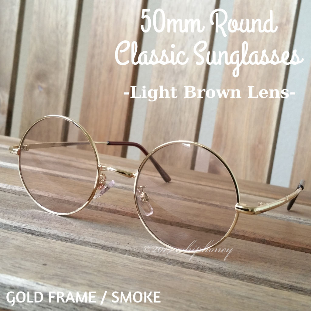 22年春の 伊達メガネ ゴールドフレーム 丸型 サングラス メガネ Tarquinhall Com