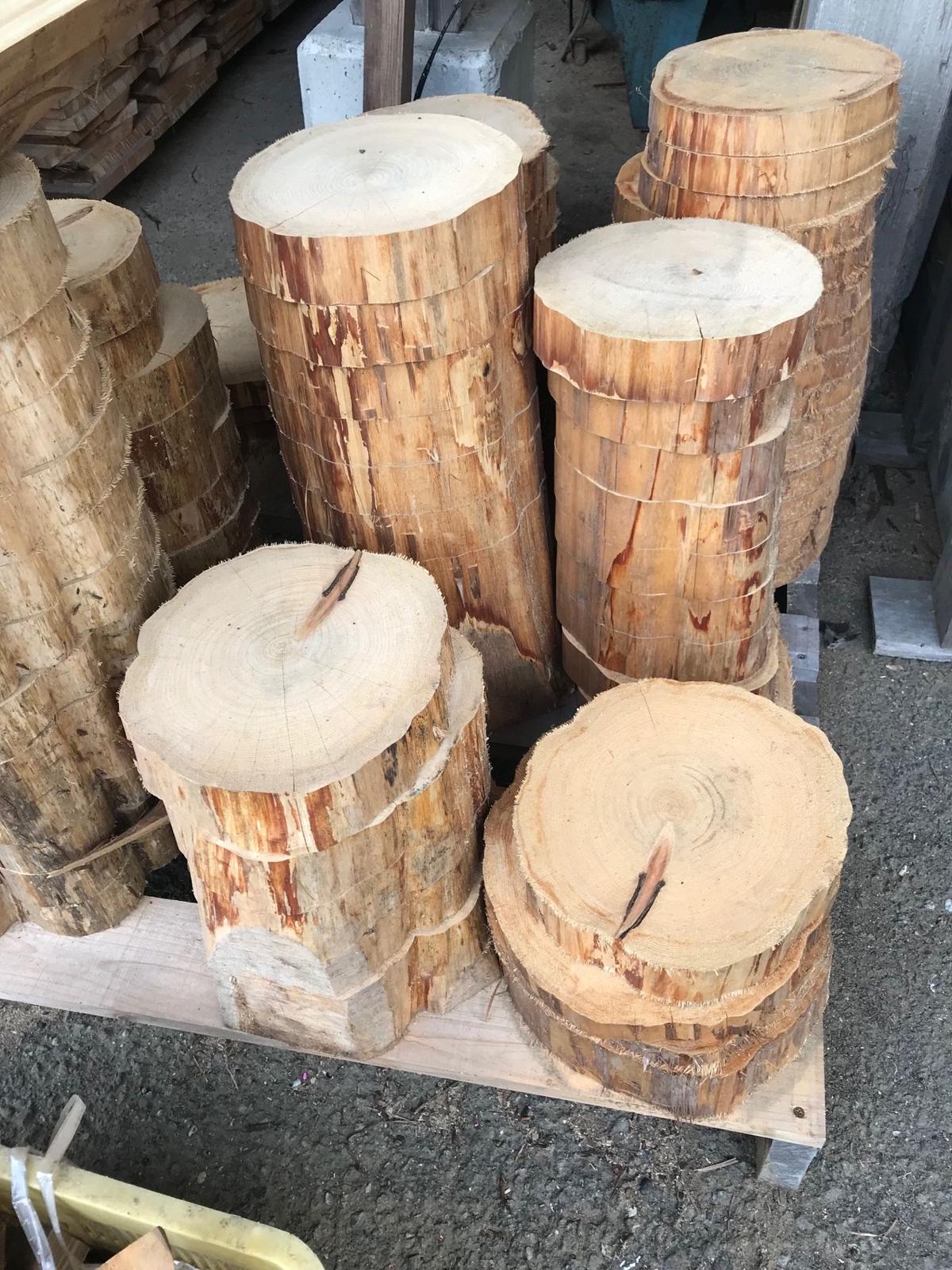 薪割り台 切り株 ひのき 丸太 約30x27cm 厚さ約8 10cm Wildoutdoor
