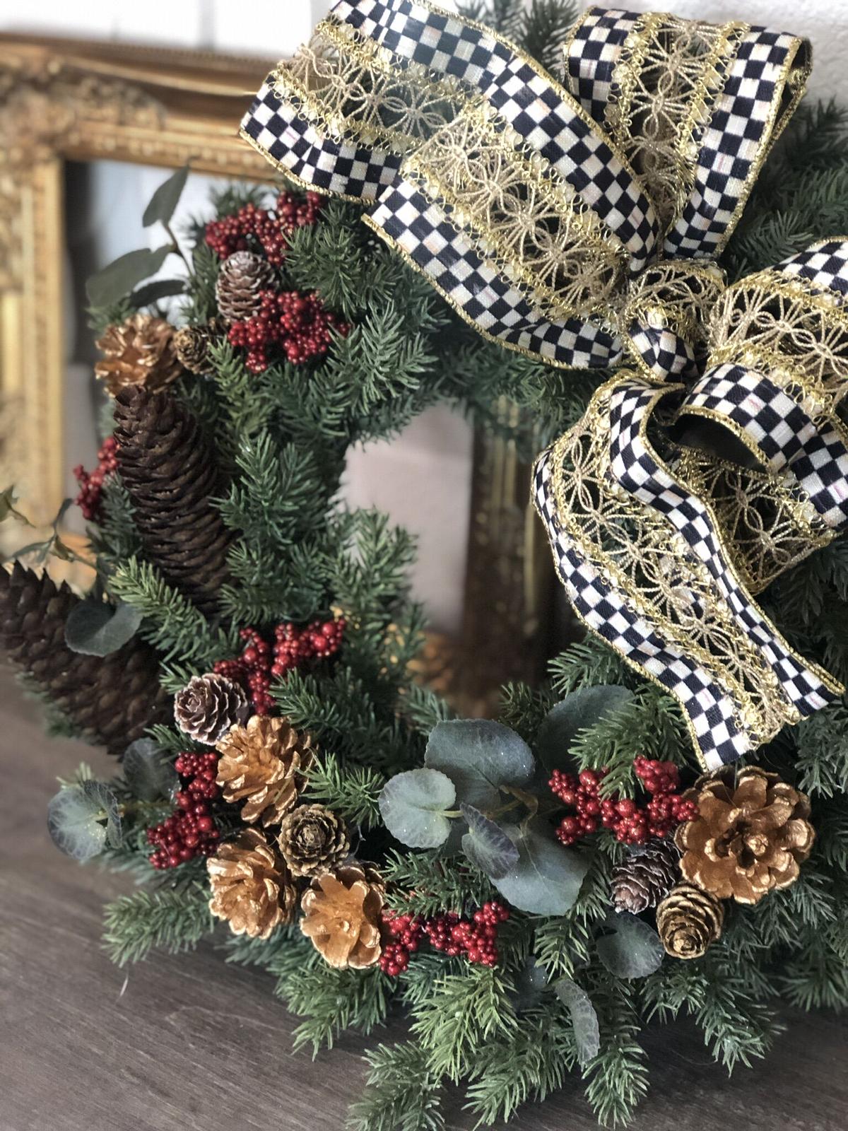オーダークリスマスリース40cm Grace Wisteria