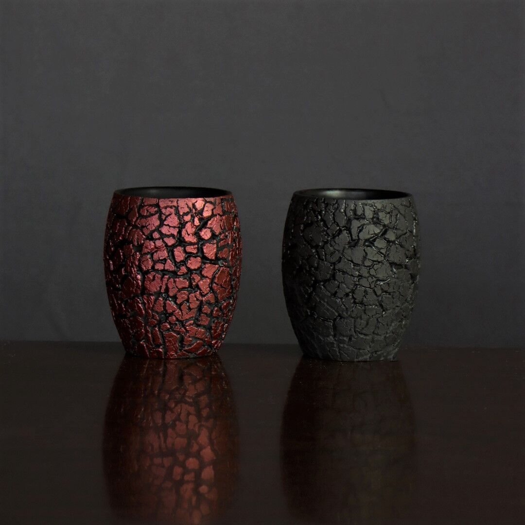 作家もの 西田ゆか プレート 円形プレート 銀彩