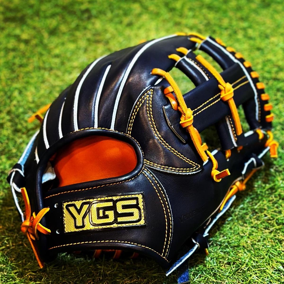 YGS硬式内野用　MM44 YGSプロライン 硬式内野用 MM44 ブラック×タン バスケットウェブ