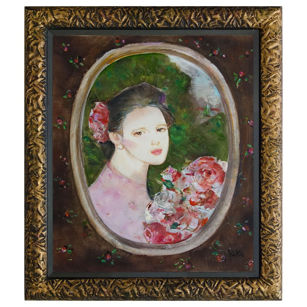 絵画　油彩画　女性　中島裕子　「森・フォーリスト」 絵画 油彩画 女性 中島裕子 「森・フォーリスト」 絵画 油彩画 女性