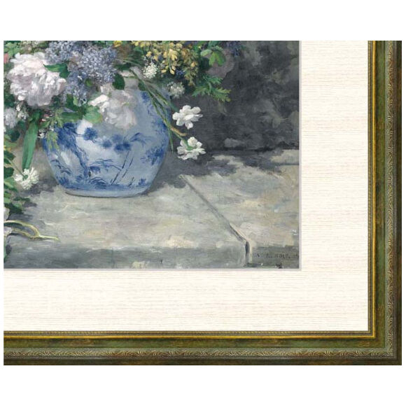 ルノワール『春の花・F10号』複製画 静物画 花 花瓶 印象派 植物