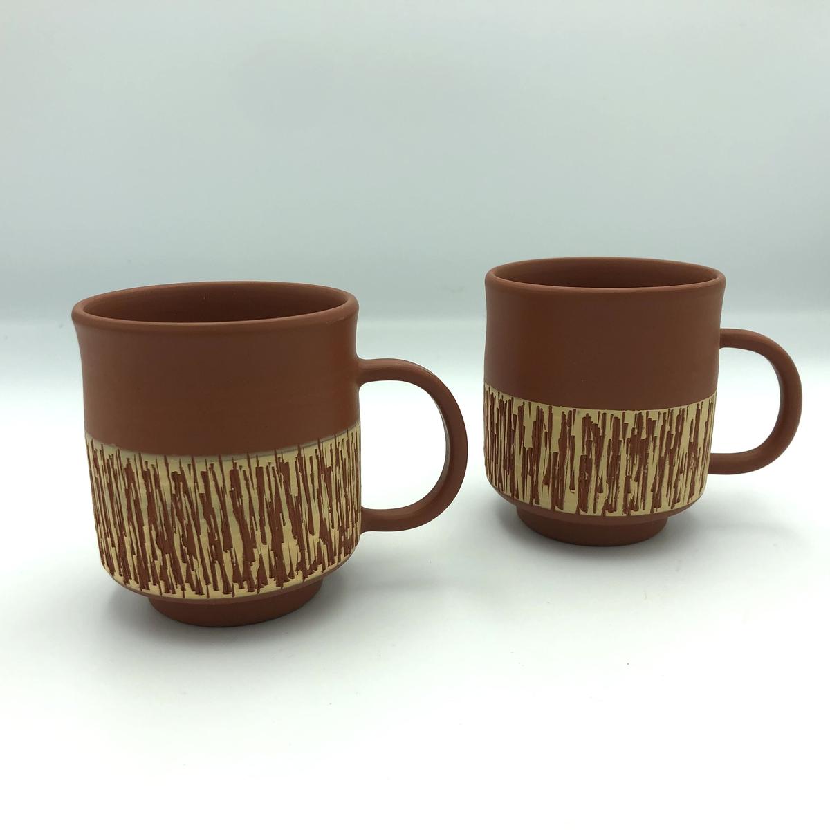 無名異焼 国三窯 とびがんなカップ 876