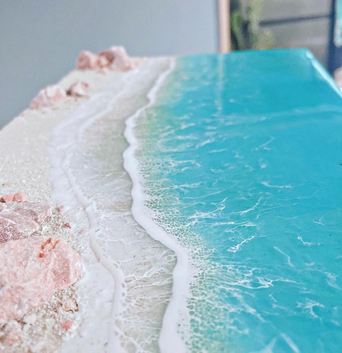 【3Dオーシャンアート薄型パネル】海レジンアート | YE=mkr