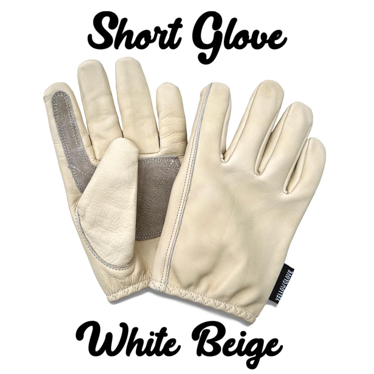 SHORT GLOVE / WHITE BEIGE Yellow Glove