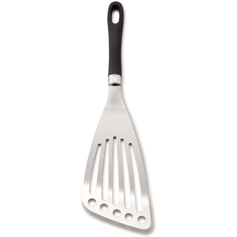 人生が変わる料理道具掲載 世にも珍しい左利き専用のステンレスフライ返し 飯田屋