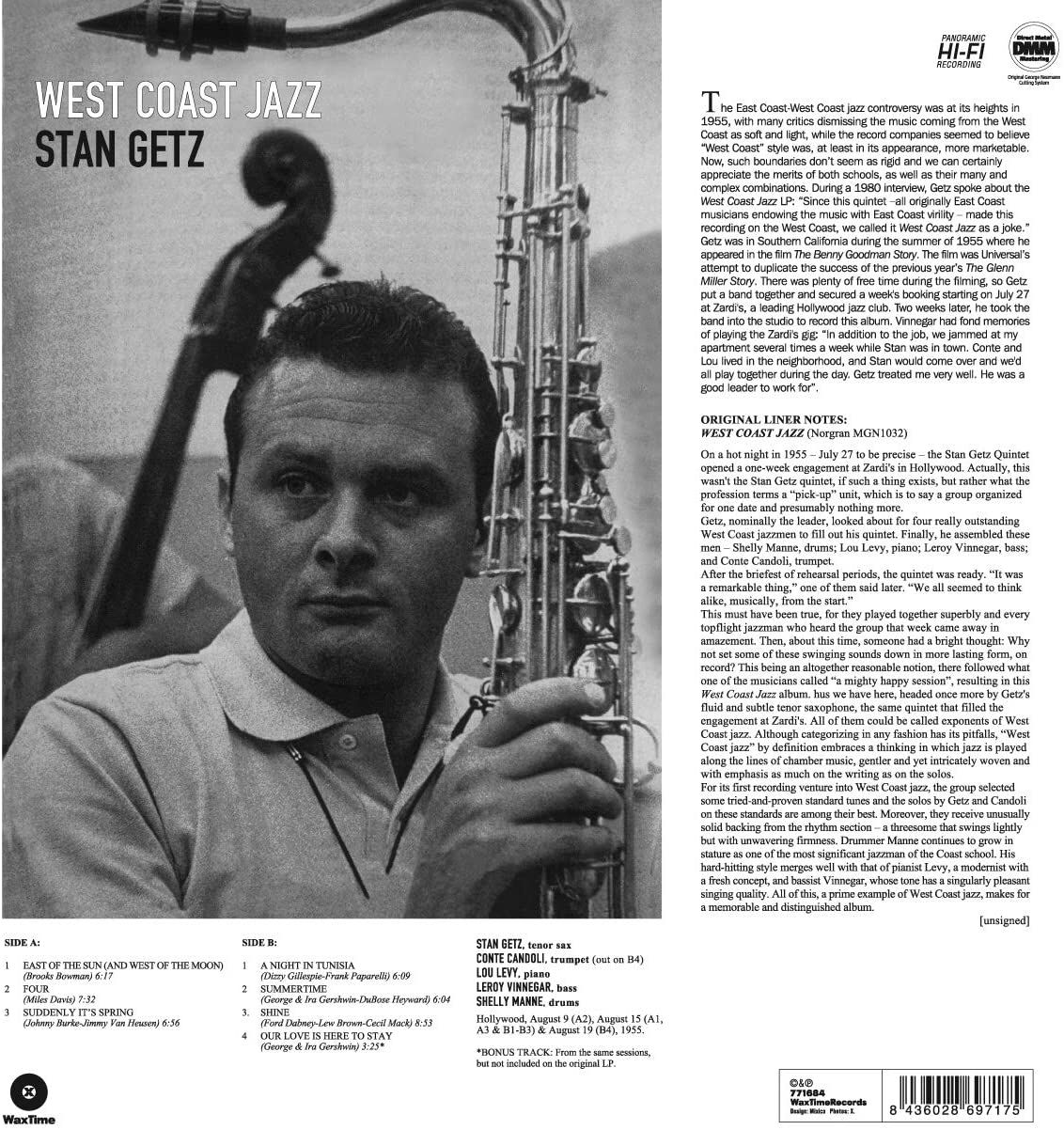 スタンゲッツ 名盤 レコード ウェストコーストジャズ USオリジナルモノ盤 スタンゲッツ 名盤 レコード ウェストコーストジャズ US