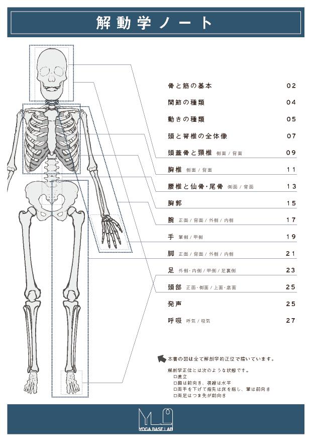 解動学ノート Yoga Base Lab Store