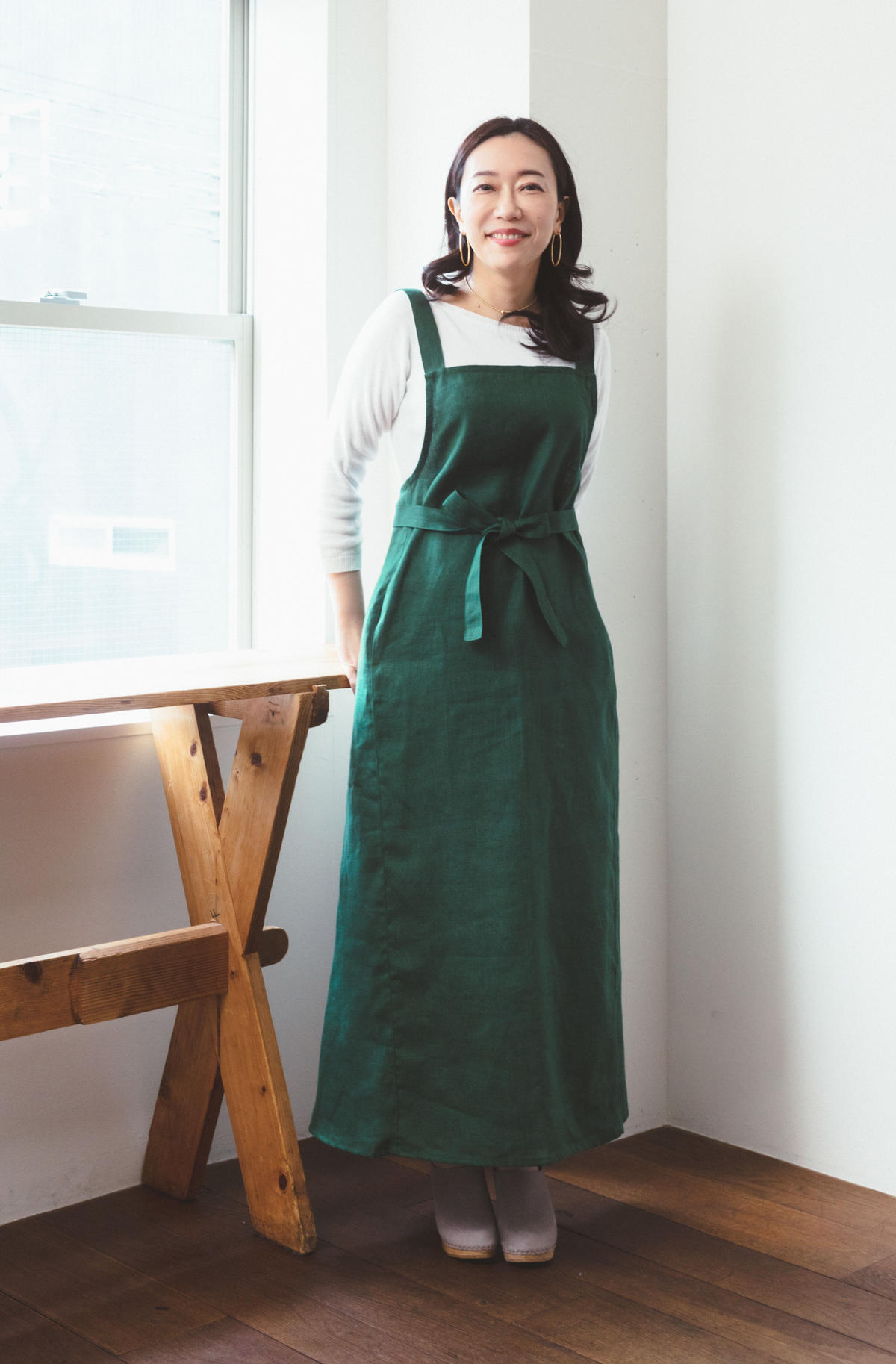 料理研究家若山曜子さん リネンエプロン フォグリネンfog linen work