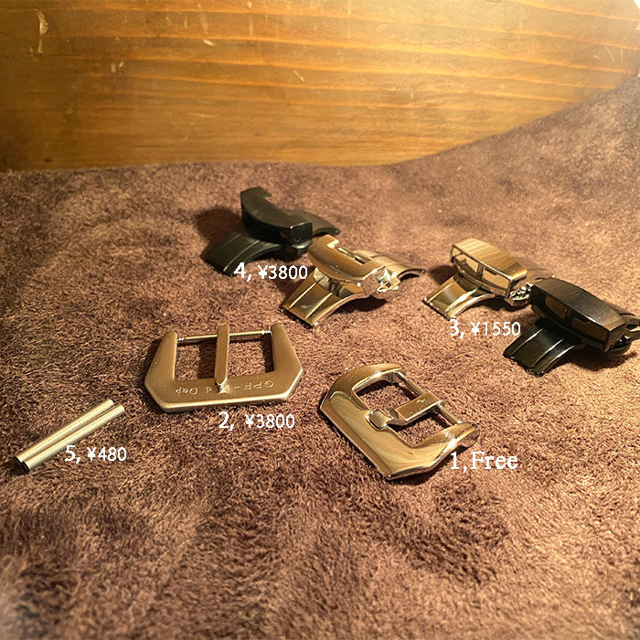 クロコダイルレザー 腕時計ベルト ネイビー (ラグ幅24mm - バックル幅22mm) cro-337 クロコダイルレザー 腕時計ベルト ネイビー (ラグ幅24mm - バックル幅22mm) cro-337