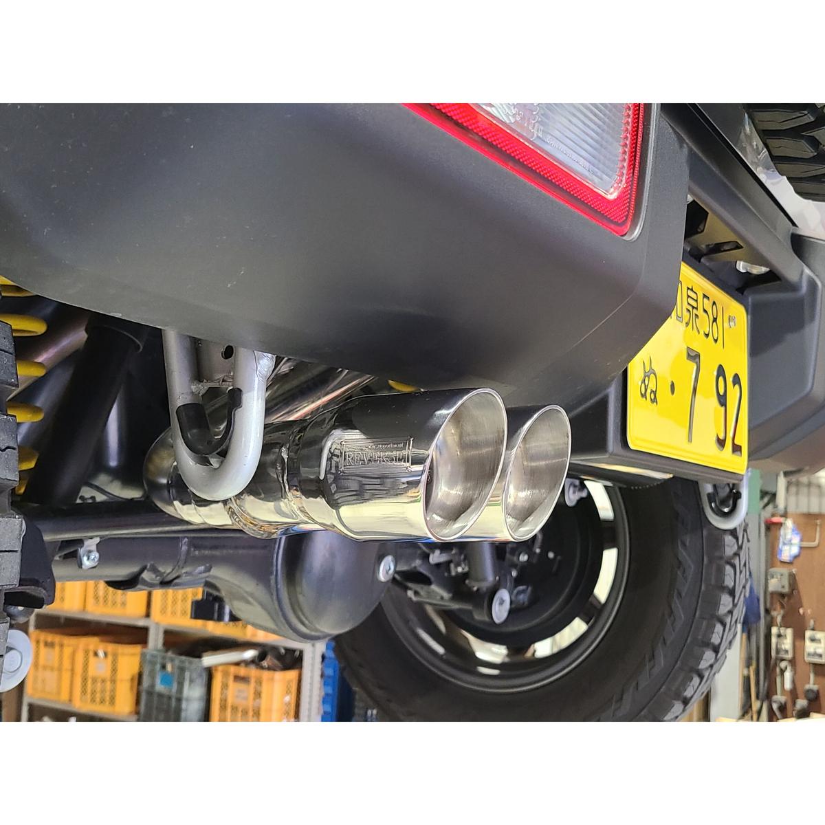 JB23 ワンオフマフラー ジムニー JB23 左出しワンオフマフラー