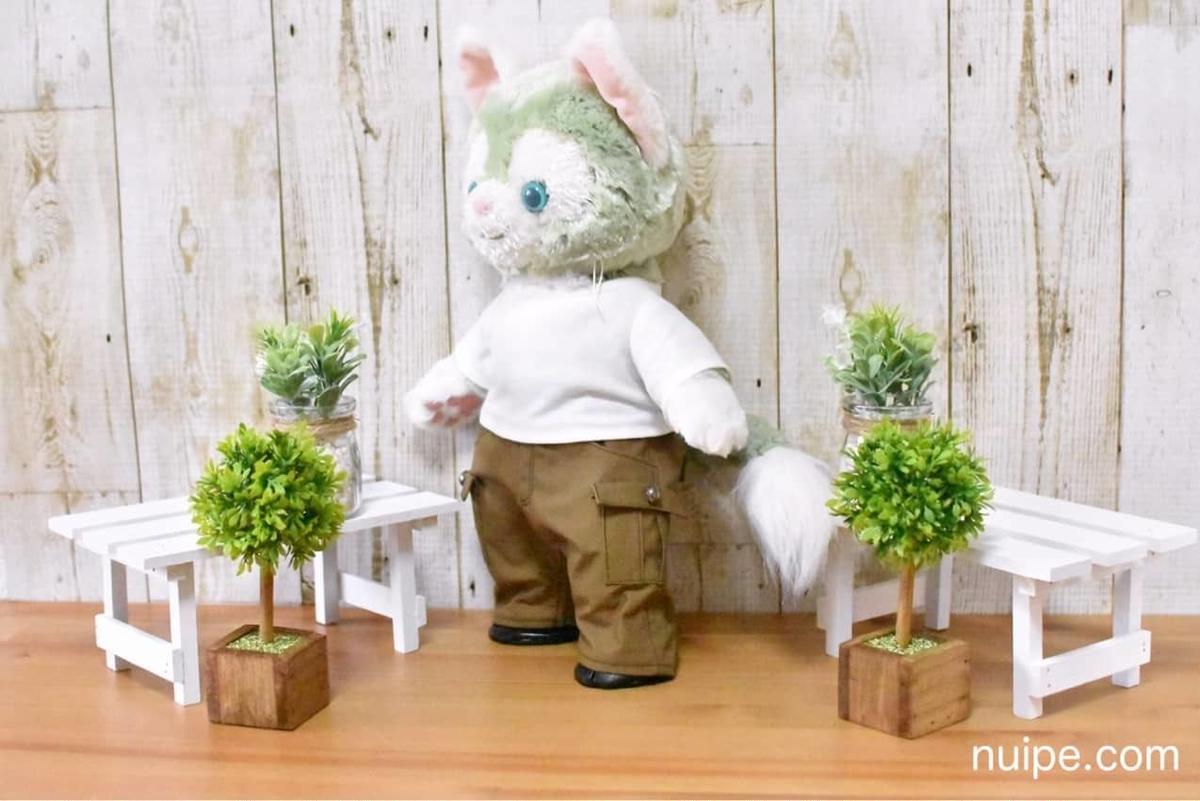 ジェラトーニサイズ カーゴパンツ ズボン の型紙 ぬいぺ