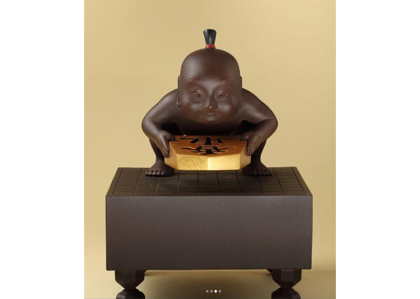 韋駄天童子　籔内佐斗司　オブジェ 置物　新品 韋駄天童子籔内佐斗司オブジェ 置物新品
