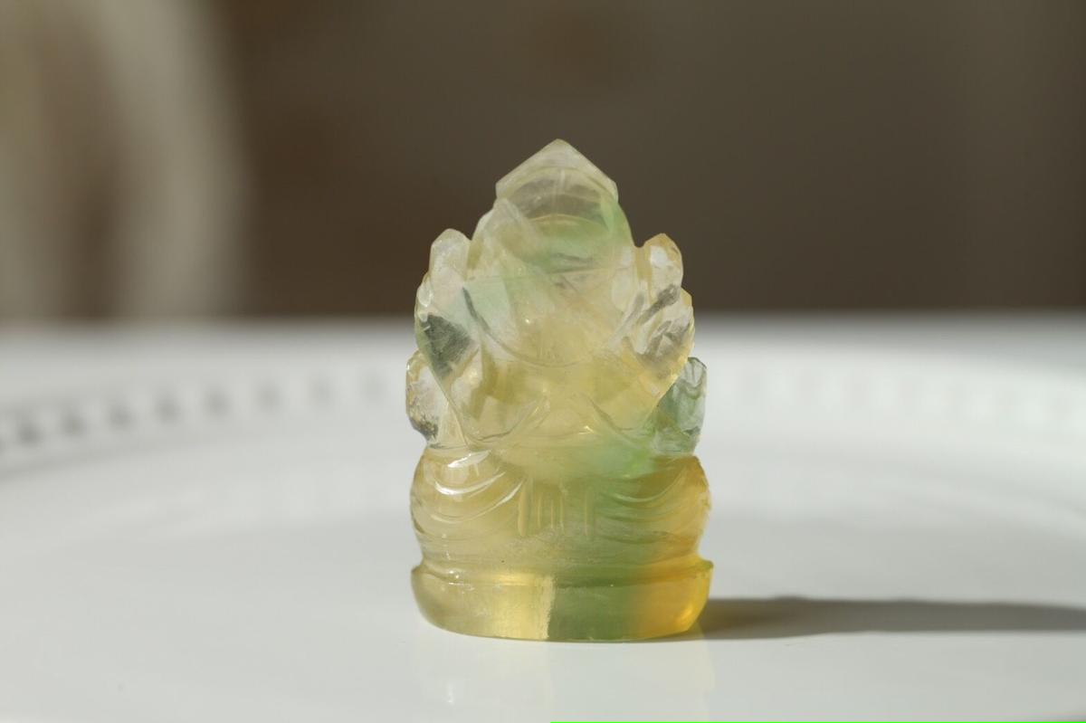 イエロー＆グリーンフローライトガネーシャ | Y.S.Y24