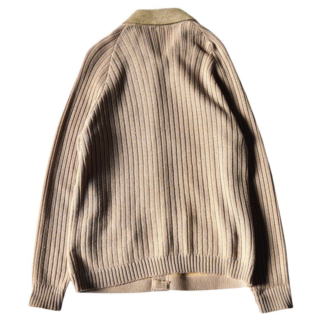 ビンテージ スエードスイッチング ニット ジャケット / vintage suede