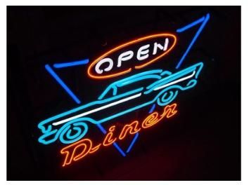 LED ネオンサイン OPEN DINER オープン ダイナー アメリカン 看板 ...