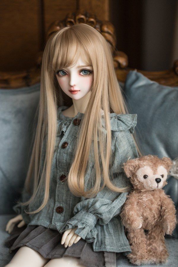超可爱の WY197 BJD 1 3 中華風 人形 ドール ウィッグ カツラ 2色