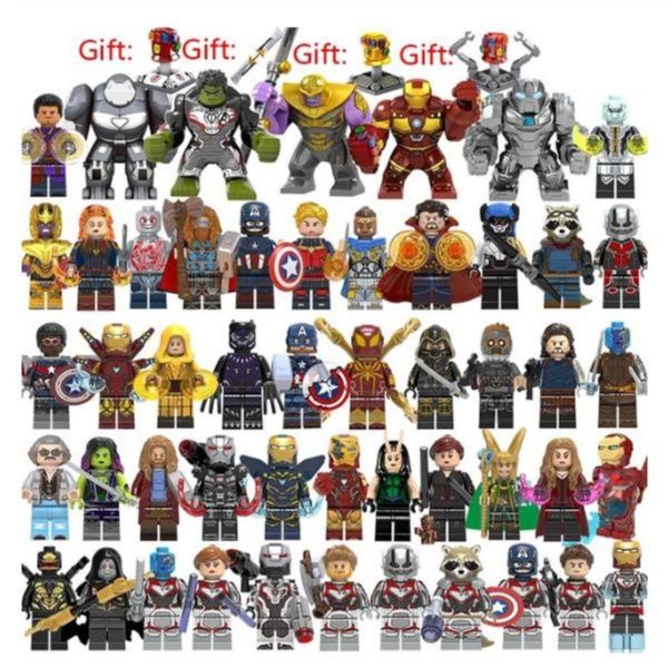 アベンジャーズ ミニフィグ 大量50体セット おまけ4種類付き レゴ互換 アイアンマン キャプ