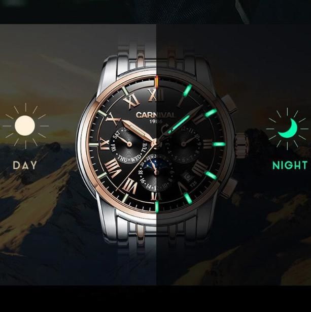 ５色 メンズ腕時計 海外高級ブランド トリチウムt25発光 Carnival ミリタリー仕様