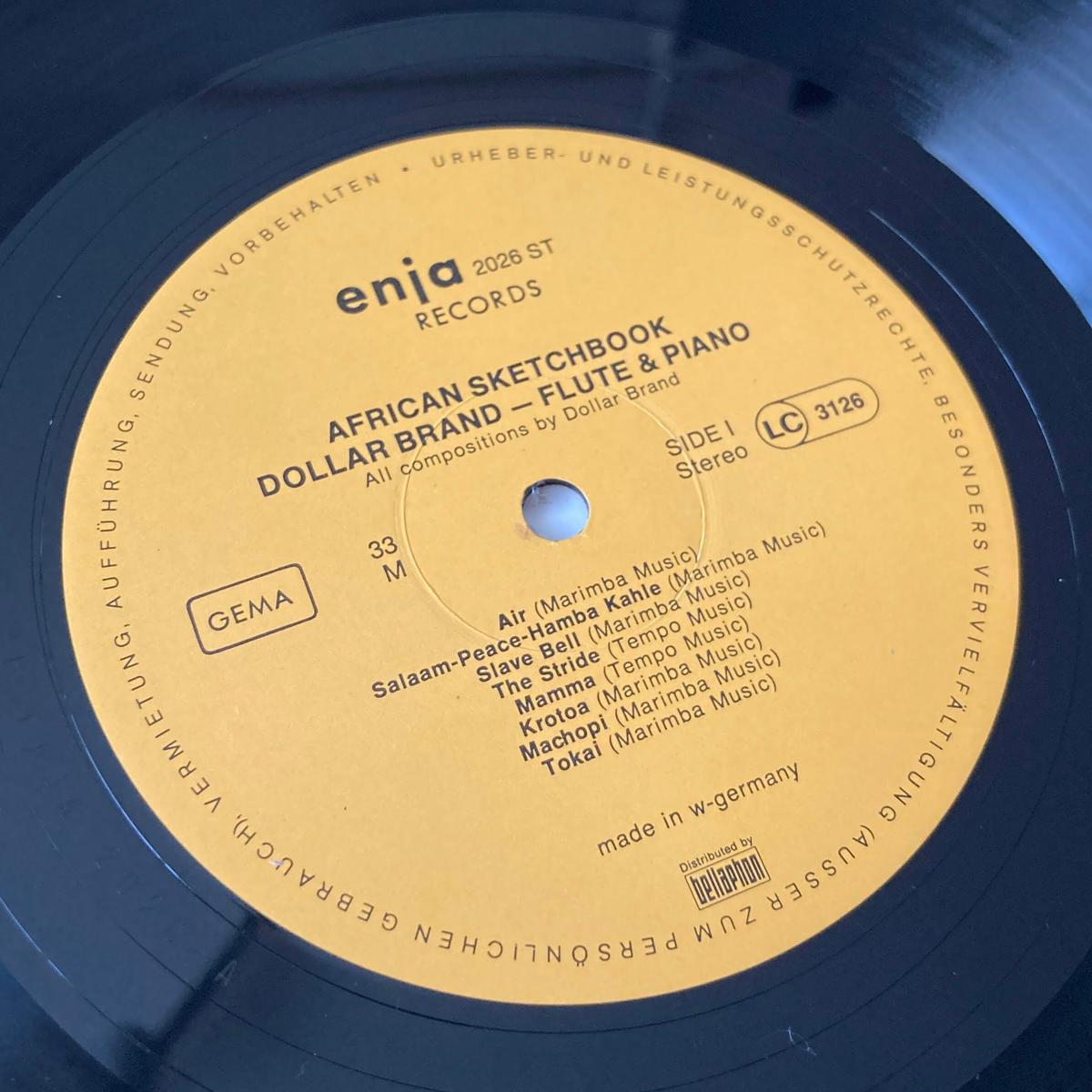 Dollar Brand / African Sketchbook grunge hous...