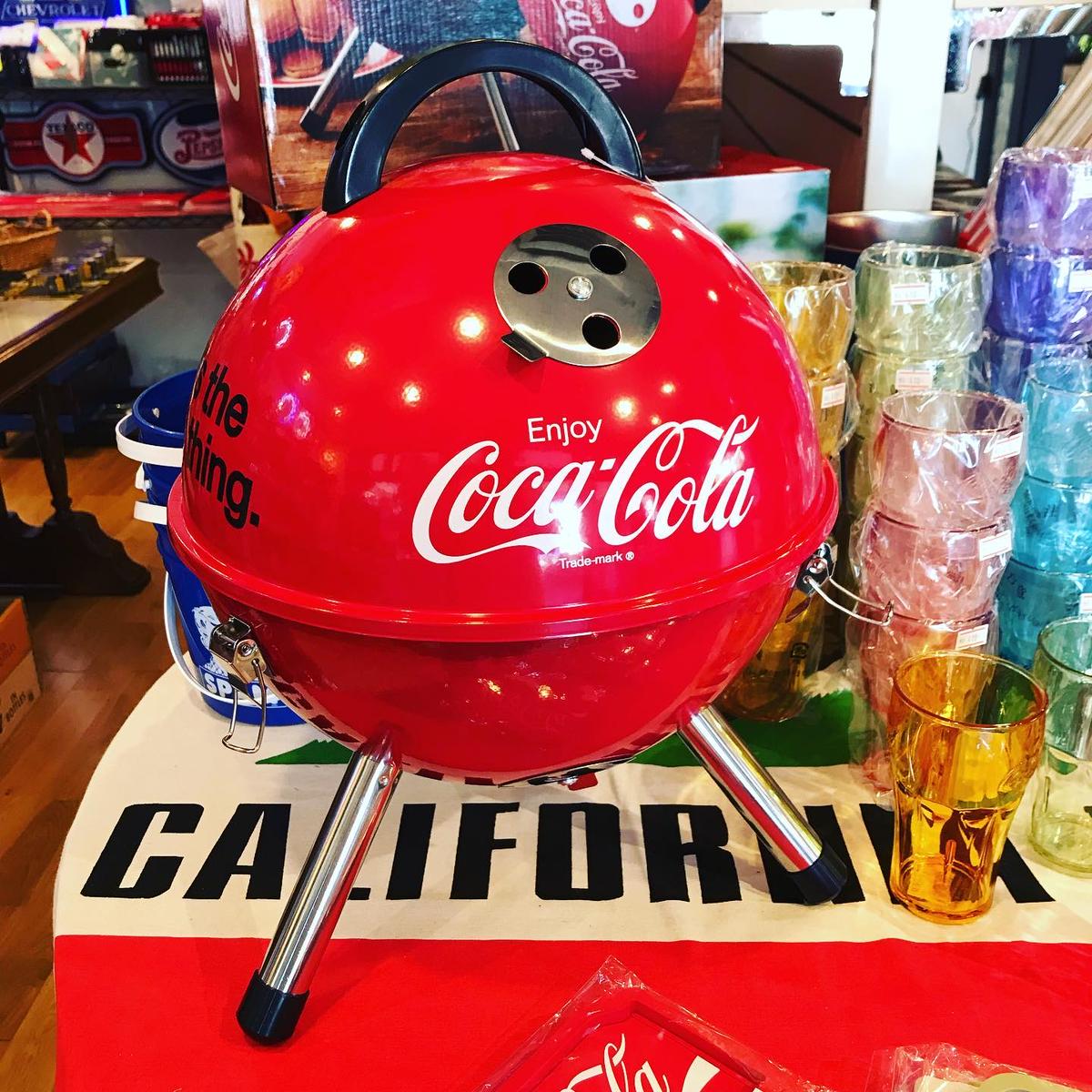 非売品 Coca-Cola バーベキューコンロ 赤