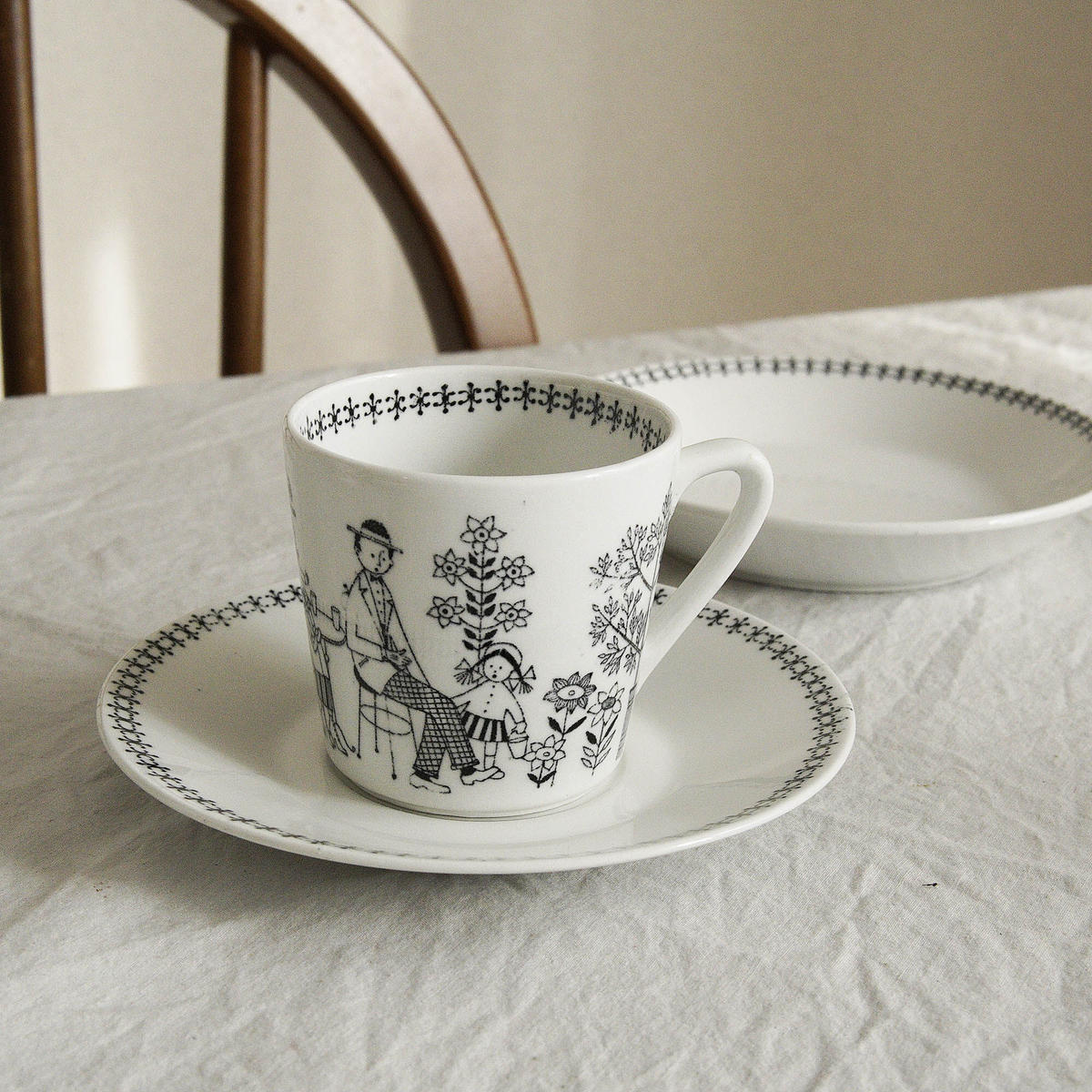 2022年5月新作下旬 ARABIA クルタサデ カップ\u0026ソーサー3脚 - 通販