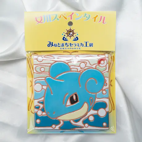 【スペインタイル】宮城県×ラプラス コラボグッズ「ラプラスコースターB」7.5×7.5cm