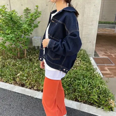 ella-selectshop コンパクトジャガードブルゾン　五分袖　黒 ella-selectshop コンパクトジャガードブルゾン五分袖黒