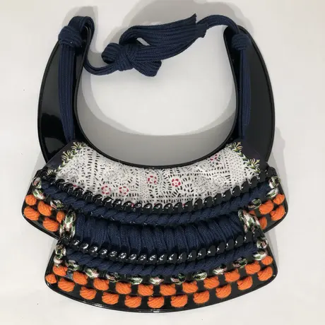 ブランド品専門の 鎧の部品 喉輪(のどわ) 鎧兜 甲冑 武将 戦国時代 ...