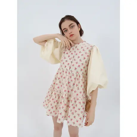 有名なブランド epine jacquard onepiece balloon - ミニワンピース 直販入荷 Jacquard onepiece【epine】 balloon ミニワンピース