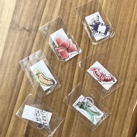 寺田燿児｜“中華満腹見聞録”透明樹脂製鍵飾