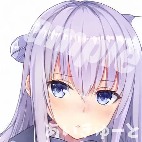 著作権フリーアイコンアニメ女の子可愛い系 あいきゅーと