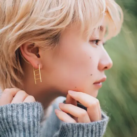 芸能人愛用 Ludderピアスシルバー シルバー 素材 ピアス その他 Medtechae Com