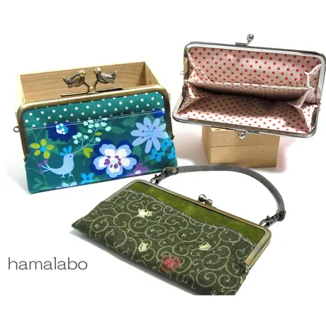 Hamalabo 2nd がま口の口金と型紙 作り方