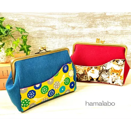 Hamalabo 2nd がま口の口金と型紙 作り方