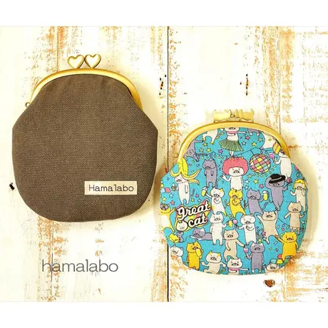 Hamalabo 2nd がま口の口金と型紙 作り方 Hamalabo 2nd がま口の口金と型紙 作り方