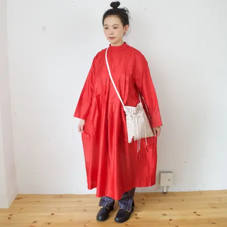 BUNON ブノン　Embroidery Frill Dress ワンピース BUNON | Wide Sleeve Frill Dress - c a b i n e t O N L I N E