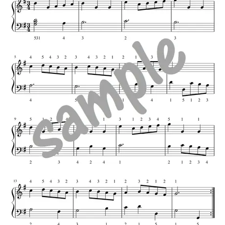 ピアノ楽譜 バッハ メヌエット ト長調 Bwv Anh 114 指使いあり Pianos