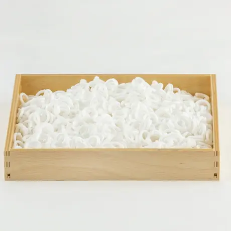 チェーンリング 白 0g 絵本と木のおもちゃの店ぴっぴ Lapippi Toy