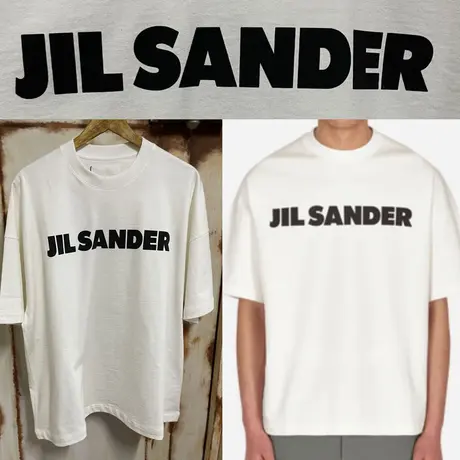 SOHOO STORE 期間限定でセール オーバーサイズ SANDER JIL 新品‼︎ 半袖Tシャツ L クルーネック Tシャツ/カットソー(半袖/袖なし)
