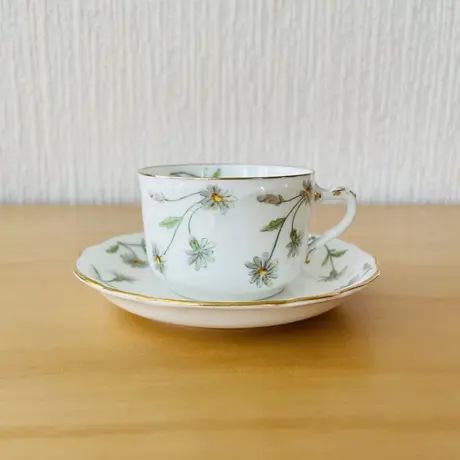 QUEEN ANNE ② リボン トリオ カップ カップ＆ソーサー ビンテージ